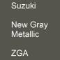 Preview: Suzuki, New Gray Metallic, ZGA.